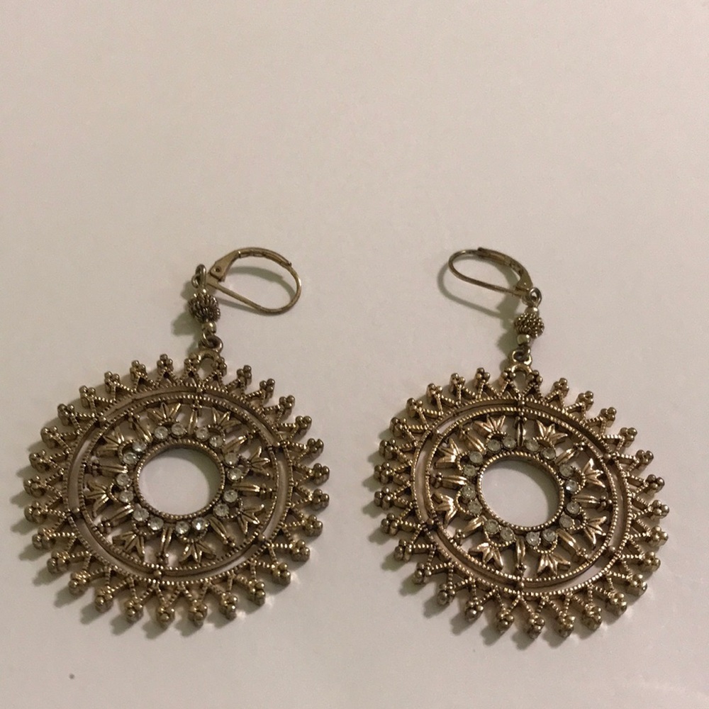 Express Gold Hoop Earrings